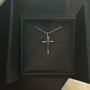 Sterling silver with 18k yellow gold, 35.6mm